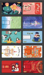 100PCS Credit Card USB Flash Drive 1GB 2GB Memory Storage 4GB 8GB 16GB 32GB 64GB USB 2.0 Pen Drive Custom For Gift USB Disk