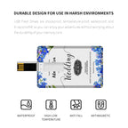 100PCS Credit Card USB Flash Drive 1GB 2GB Memory Storage 4GB 8GB 16GB 32GB 64GB USB 2.0 Pen Drive Custom For Gift USB Disk