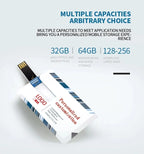 100PCS Credit Card USB Flash Drive 1GB 2GB Memory Storage 4GB 8GB 16GB 32GB 64GB USB 2.0 Pen Drive Custom For Gift USB Disk