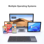 Portable Bluetooth Keyboard for iPad Tablet Mobile Phone Tri-fold Touchpad Wireless External Keyboard Accessories