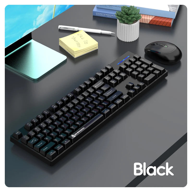 Shipadoo Wireless Keyboard and Mouse Combo Set Gaming Wireless Laptop Desktop Computer Office Accessories Free Wireless Mouse