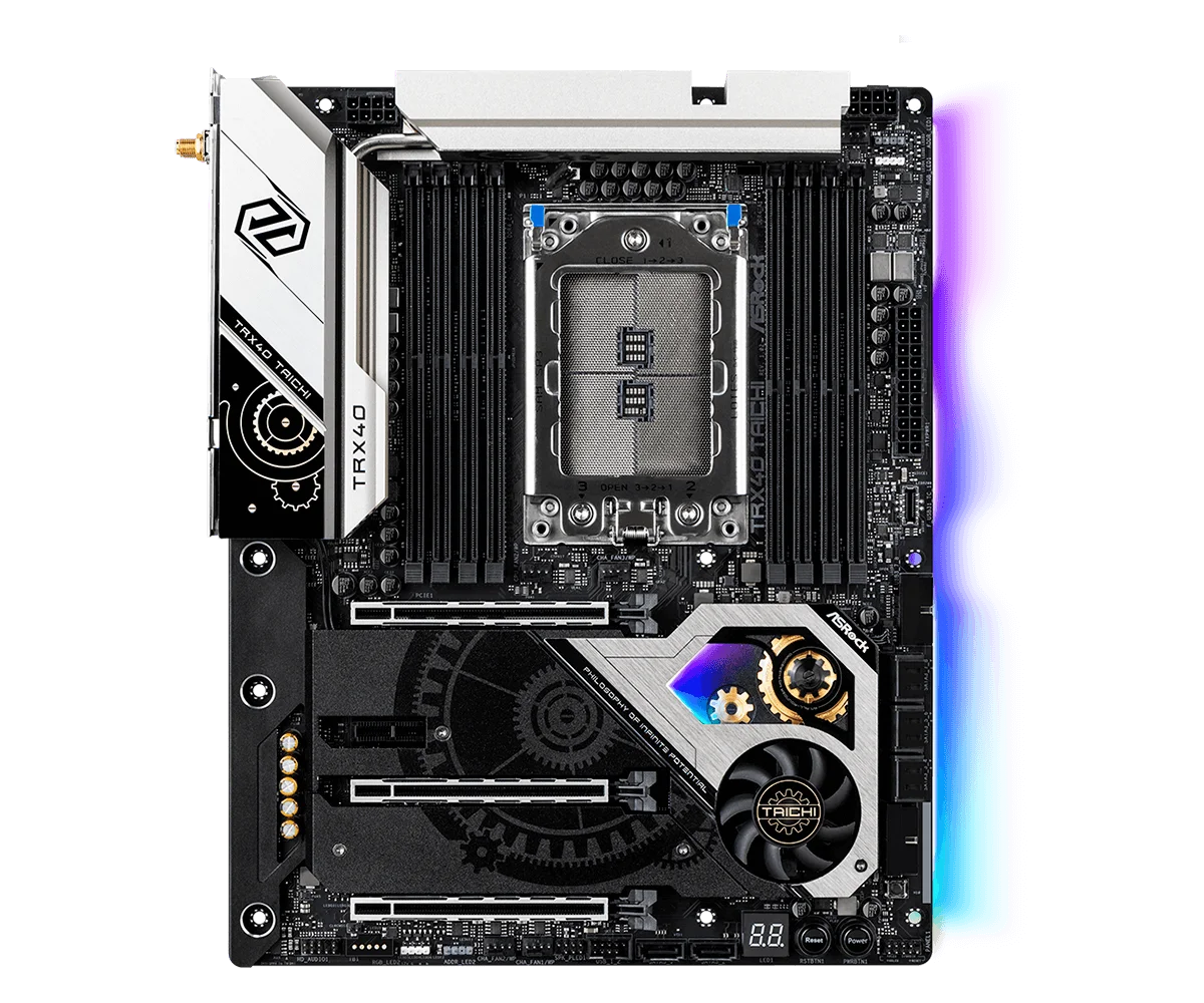 ASRock TRX40 Taichi Motherboard ATX AMD TRX40 Socket sTRX4 DDR4 SATA3 M.2 SPDIF WIFI for 3rd Gen AMD Ryzen Processors
