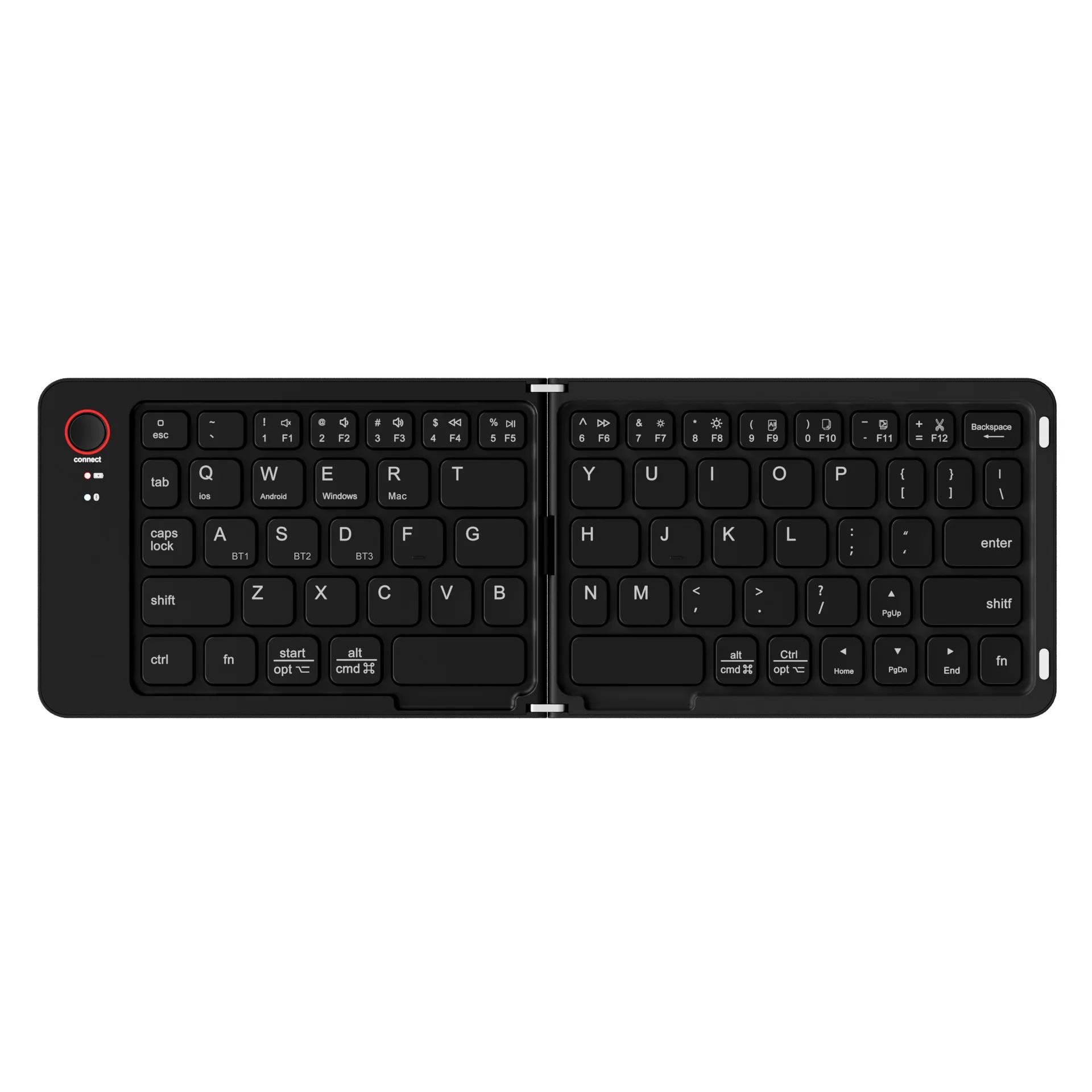 Wireless Foldable Bluetooth Keyboard for Laptops, Tablets, and Mobile Office Use – Compact Portable Mini Keyboard