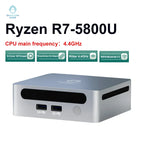 GenMachine Mini PC — AMD Ryzen 7 5800U, 16GB DDR4, 512GB SSD, WiFi 6, Windows 11