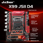 JIESHUO X99-JS11 Motherboard Set for Gaming with Xeon E5-2680 V4 Processor Compatible with DDR4 2133MHz Dual-Channel RAM & WiFi