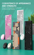 Shipadoo Wireless Keyboard and Mouse Combo Set Gaming Wireless Laptop Desktop Computer Office Accessories Free Wireless Mouse