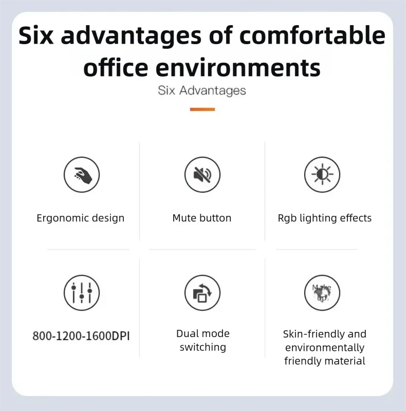 Warvank VM1 Vertical Wireless Mouse — Ergonomic, 1600 DPI, Rechargeable, Silent