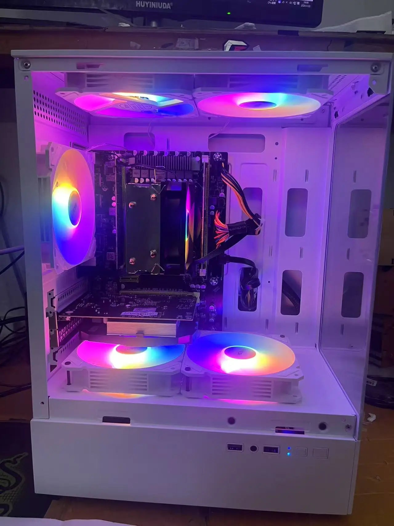 Aotesier Gaming Desktop — Intel Core i7-4790, 16GB DDR3, 512GB SSD, Windows 11 (White)