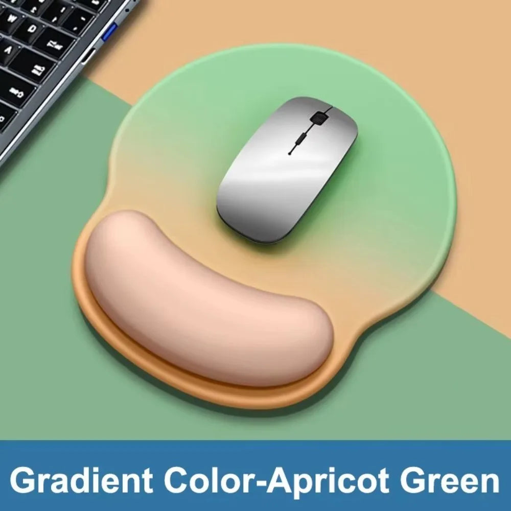 Durable Non-Slip Gradient Mouse Pad Soft Silicone Comfortable Wrist Rest Smooth Surface Desktop Wrist Support Computer Desktop