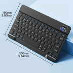 Ultra-Slim Bluetooth-compatible Keyboard Portable Mini Wireless Keyboard for iPad iPhone Tablet Phone Smartphone iOS Android Win