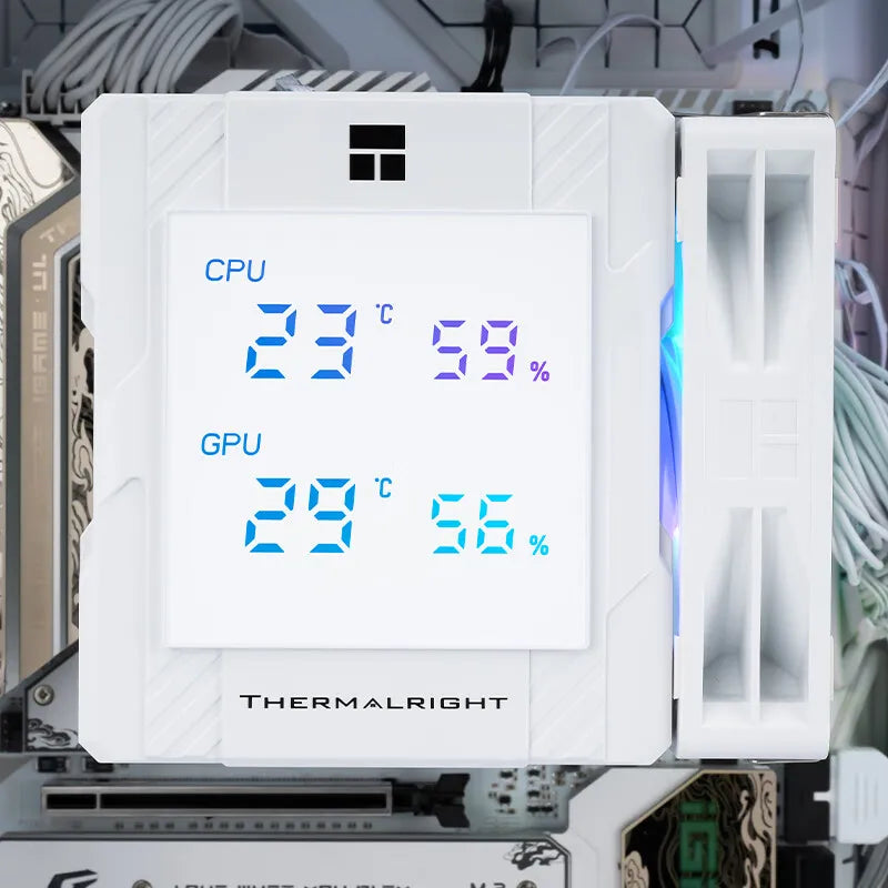 Thermalright Peerless Assassin 120 Digital Air Cooled Radiator,CPU and GPU monitoring at the same time/Support LGA1851/1700/AM5