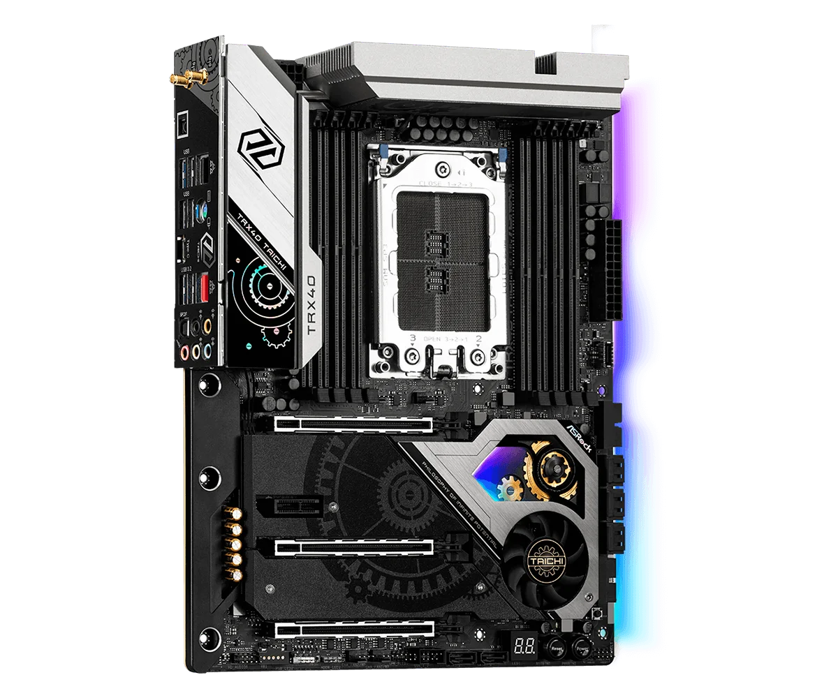 ASRock TRX40 Taichi Motherboard ATX AMD TRX40 Socket sTRX4 DDR4 SATA3 M.2 SPDIF WIFI for 3rd Gen AMD Ryzen Processors