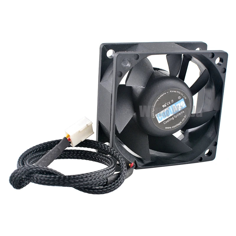 Quiet Cooling Fan 6cm 60mm 60x60x25mm DC12V 0.14A 3-Pin 2200 RPM - Chassis CPU Power Supply Fan for Computer Hardware