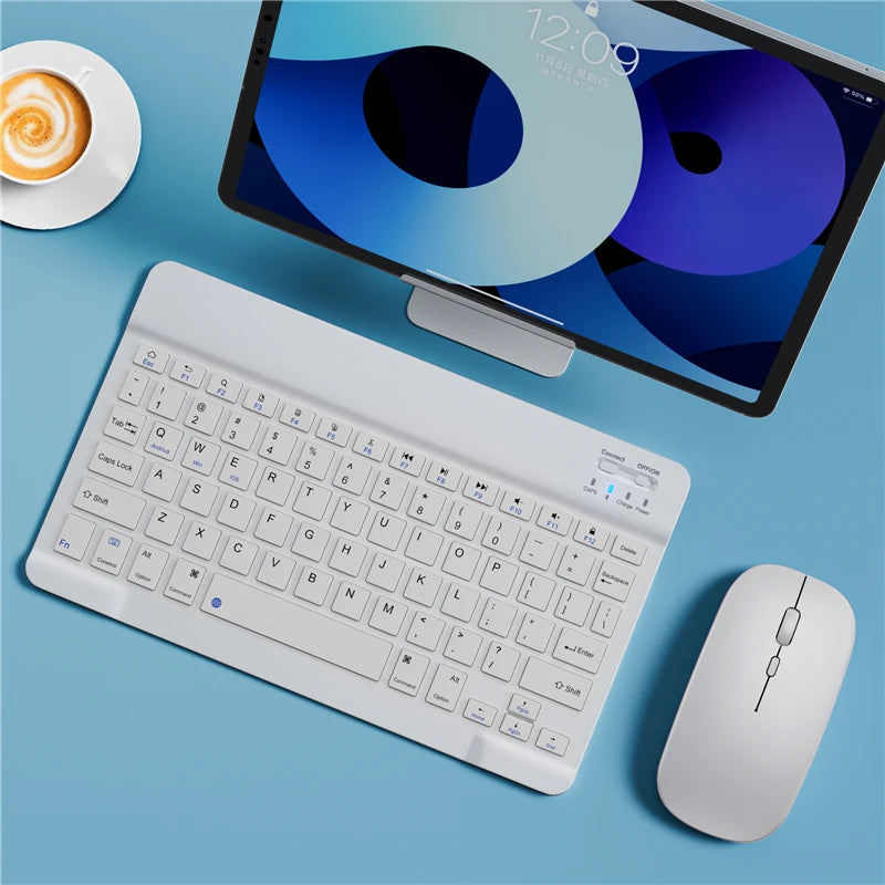 Ultra-Slim Bluetooth-compatible Keyboard Portable Mini Wireless Keyboard for iPad iPhone Tablet Phone Smartphone iOS Android Win