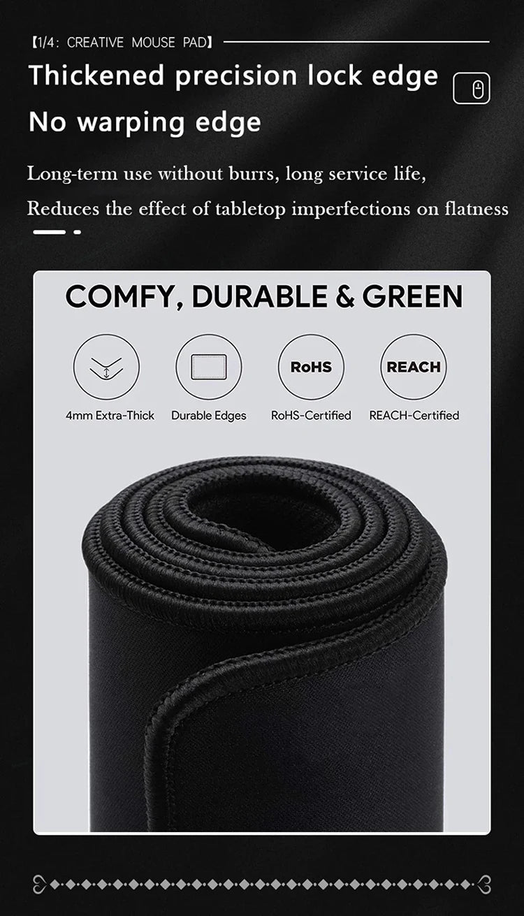 Red and black art landscapes large Mouse Pad anti-slip Durable Desk Mat offices accessories keyboard mouse mat tapis de bureau