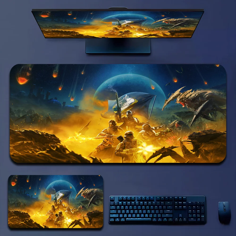 H-Helldiver s 2 Mousepad Boy Pad Natural Rubber Gaming mousepad Desk Mat Size for Gameing World of tanks CS GO Zelda