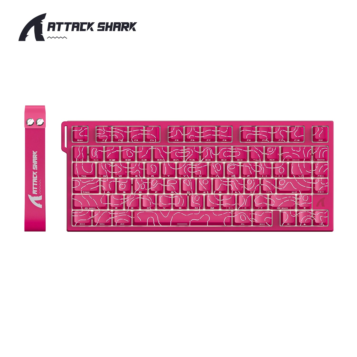 ATTACK SHARK R82 HE Wired RGB Lighting 8KHz Magnetic Keyboard With 0.005mm RT Accuracy,Support RT/Snap Tap/DKS/MT/TGL