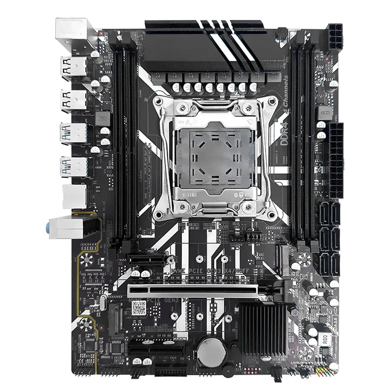 JIESHUO X99 Gaming Motherboard — LGA 2011-3, Dual-Channel DDR4, PCIe x16, M.2 NVMe