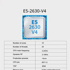 SOYO X99 Gaming Motherboard Kit LGA 2011-3 with E5 2630 V4 CPU DDR4 REG ECC Memory M.2 NAME Computer components Mainboard