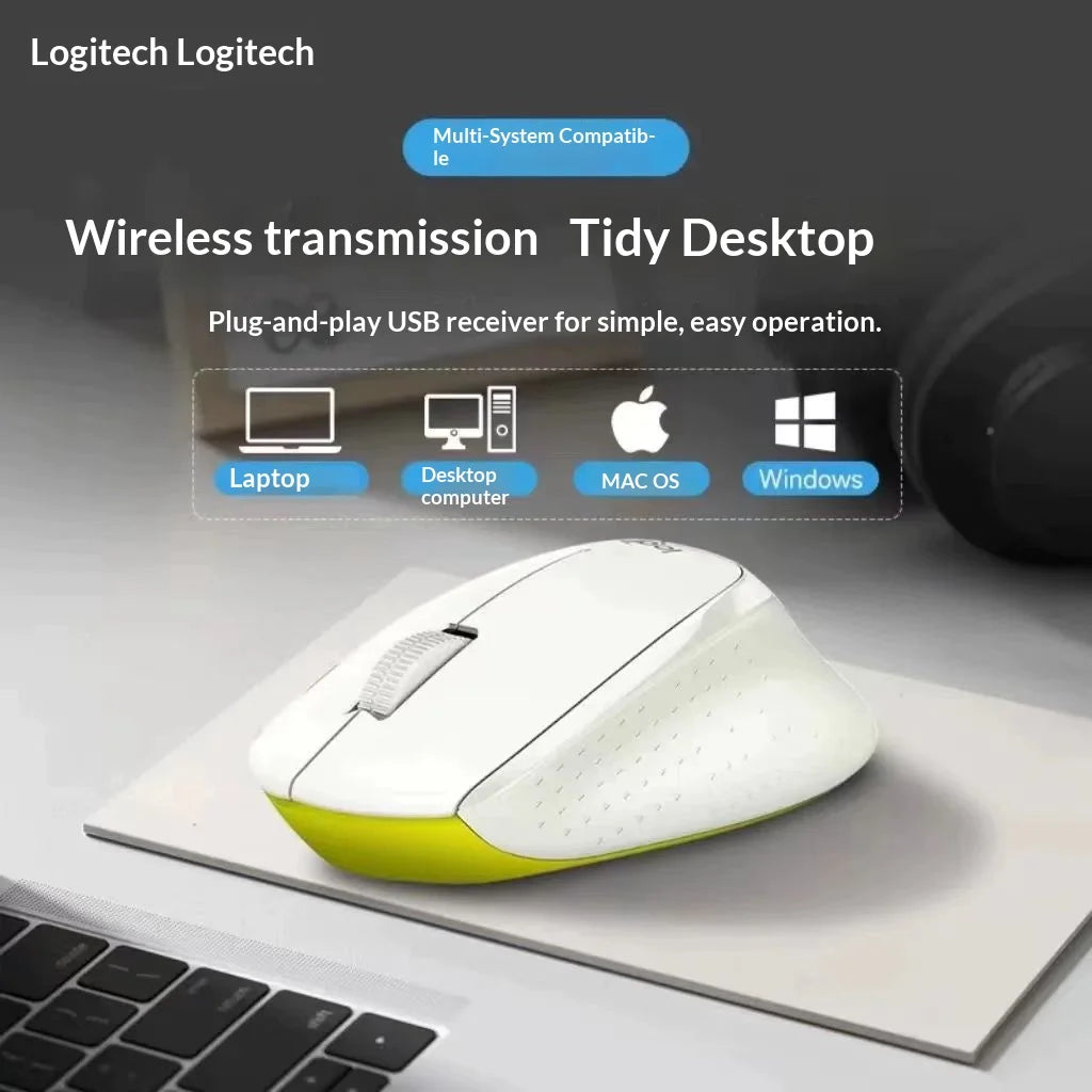 Logitech M330 Silent Wireless Office Mouse — Compact, Quiet, Comfortable