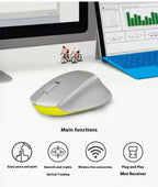 Logitech M330 Silent Wireless Office Mouse — Compact, Quiet, Comfortable