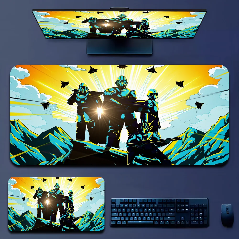 H-Helldiver s 2 Mousepad Boy Pad Natural Rubber Gaming mousepad Desk Mat Size for Gameing World of tanks CS GO Zelda