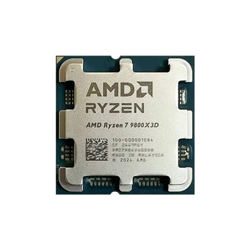 AMD Ryzen 7 9800X3D — 8-Core 16-Thread AM5 CPU, 5.2GHz Boost, 64MB Cache
