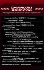 JIESHUO X99-JS11 Motherboard Set for Gaming with Xeon E5-2680 V4 Processor Compatible with DDR4 2133MHz Dual-Channel RAM & WiFi