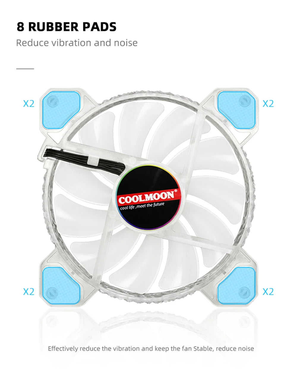 Coolmoon 12CM ARGB Fan PWM Control 5V ARGB 3Pin Chassis Heatsink Quiet Fan AURA SYNC 4Pin for PC Case Water Cooler CPU Radiator