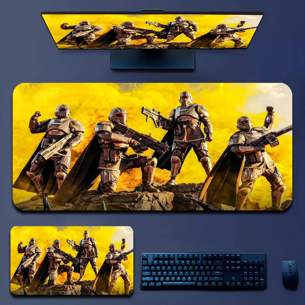 H-Helldiver s 2 Mousepad Boy Pad Natural Rubber Gaming mousepad Desk Mat Size for Gameing World of tanks CS GO Zelda