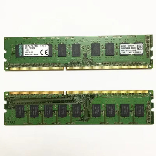 1/2/4PCS Kingston DDR3 DDR3L ECC RAM 4GB 8GB 1333MHz 1600MHz 1866MHz 240pin PC3-12800E ECC Unbuffered DIMM for Workstation