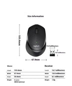 Logitech M330 Silent Wireless Office Mouse — Compact, Quiet, Comfortable