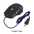 USB Wired Gaming Mouse — 7 Button, RGB Backlit, 5500 DPI