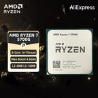 AMD Ryzen 7 5700G — 8-Core 16-Thread AM4 CPU, 3.8GHz / 4.6GHz, Radeon Graphics, 65W