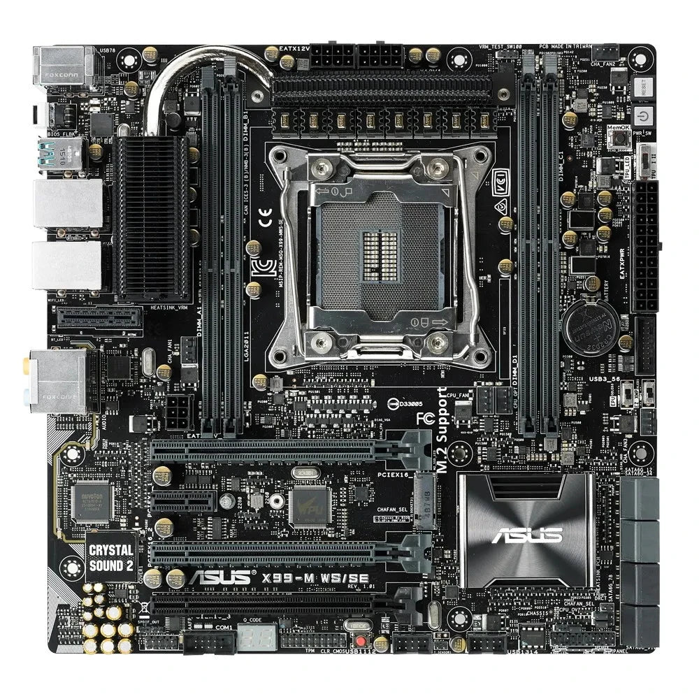 ASUS X99-M WS/SE Workstation Motherboard — LGA 2011-v3, DDR4, 64GB