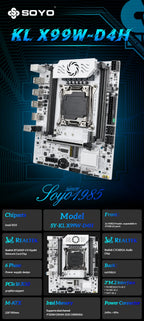 SOYO X99 Gaming Motherboard Kit LGA 2011-3 with E5 2630 V4 CPU DDR4 REG ECC Memory M.2 NAME Computer components Mainboard