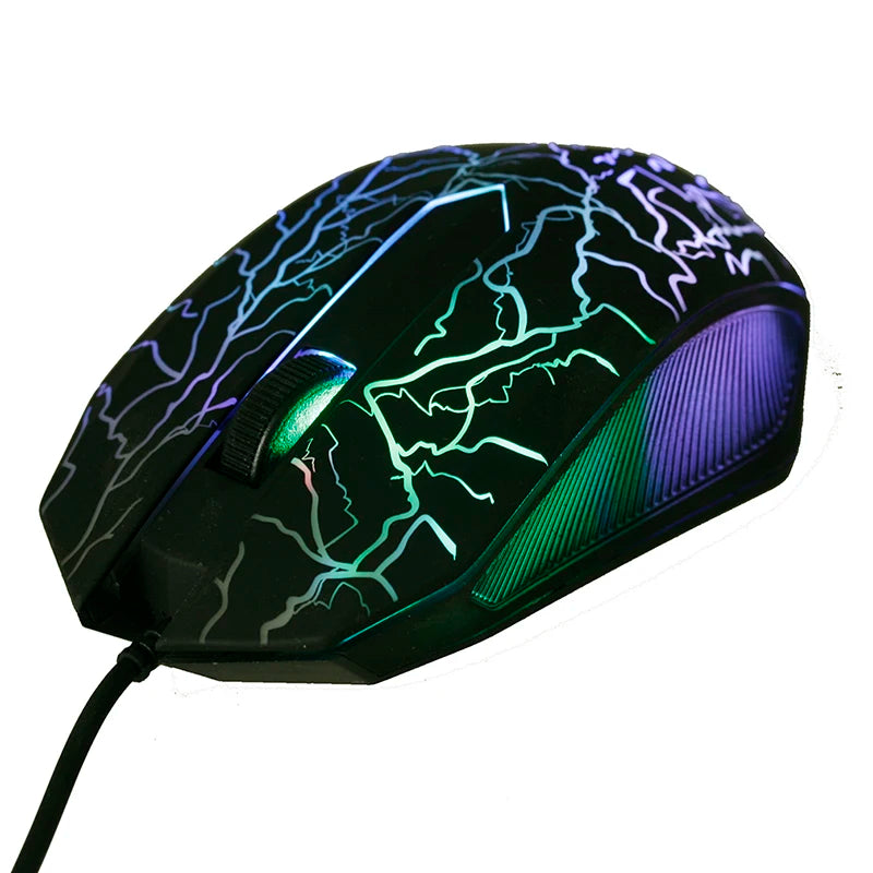 Ergonomic USB Wired Gaming Mouse — 3200 DPI, RGB LED, 6 Button