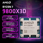 AMD Ryzen 7 9800X3D — 8-Core 16-Thread AM5 CPU, 5.2GHz Boost, 64MB Cache