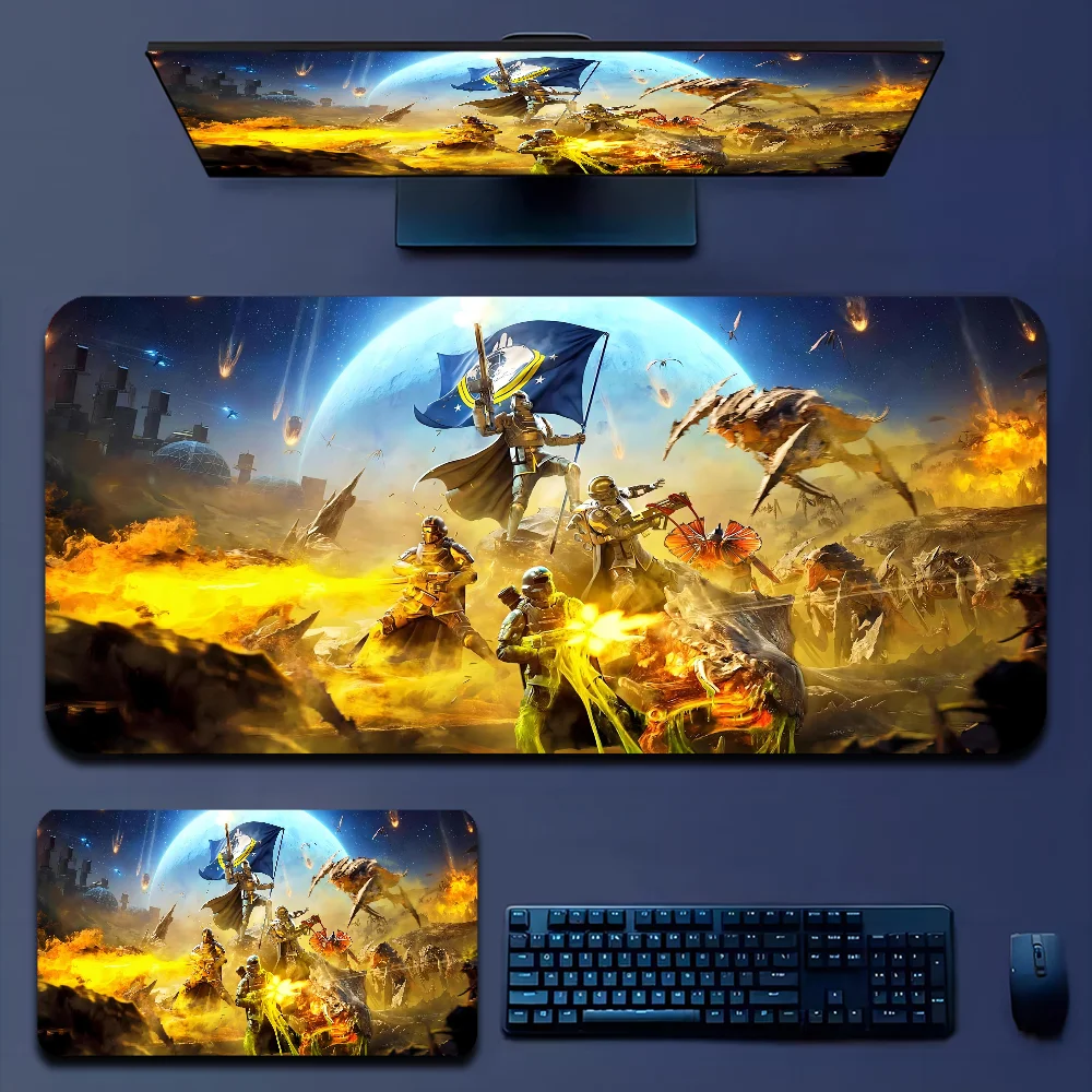 H-Helldiver s 2 Mousepad Boy Pad Natural Rubber Gaming mousepad Desk Mat Size for Gameing World of tanks CS GO Zelda
