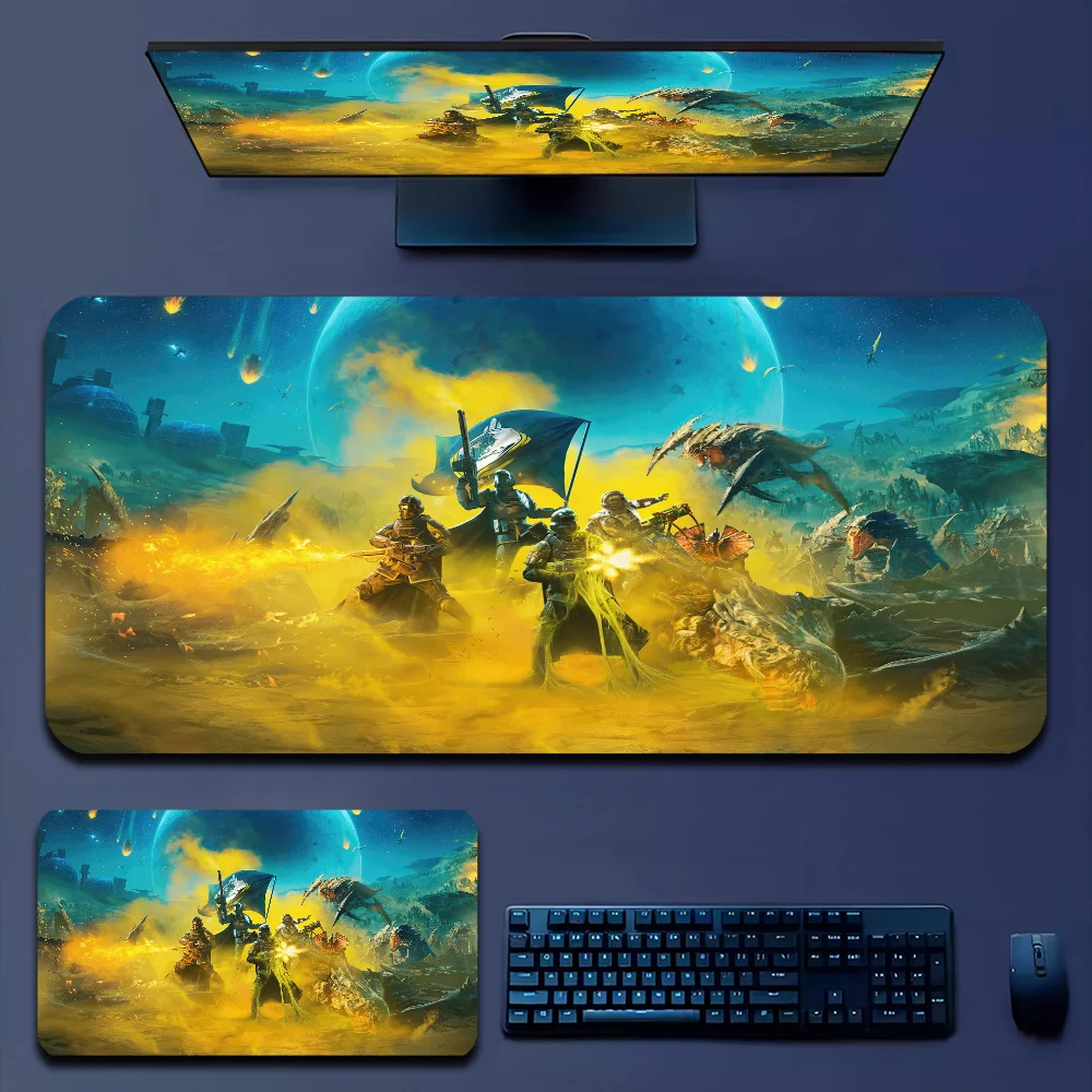 H-Helldiver s 2 Mousepad Boy Pad Natural Rubber Gaming mousepad Desk Mat Size for Gameing World of tanks CS GO Zelda