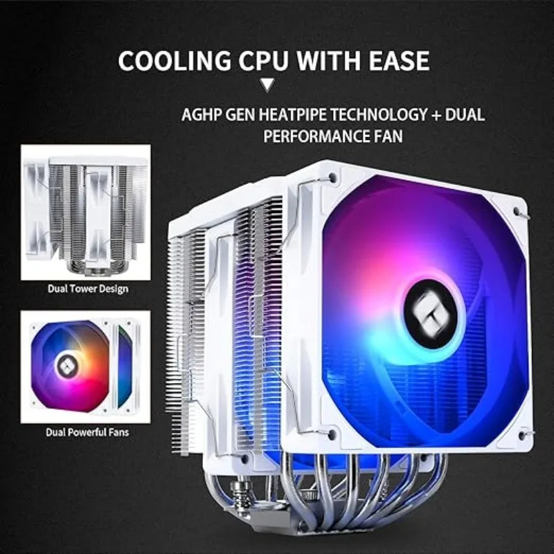Thermalright Peerless Assassin 120 Digital ARGB WHITE CPU Cooler Double Tower Air Cooler for AM4 AM5 Intel 1700/1851/115X/1200