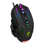 V7 Mechanical Gaming Mouse — LED Lights, Wired, Ambidextrous, Laptop & Desktop