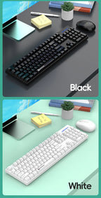 Shipadoo Wireless Keyboard and Mouse Combo Set Gaming Wireless Laptop Desktop Computer Office Accessories Free Wireless Mouse