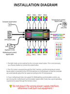 Coolmoon 12CM ARGB Fan PWM Control 5V ARGB 3Pin Chassis Heatsink Quiet Fan AURA SYNC 4Pin for PC Case Water Cooler CPU Radiator