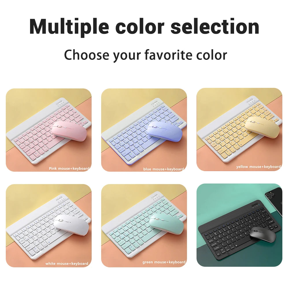 Ultra-Slim Bluetooth-compatible Keyboard Portable Mini Wireless Keyboard for iPad iPhone Tablet Phone Smartphone iOS Android Win