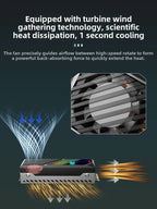 COOLMOON M2 SSD HDD Cooler Solid State Drive Heat Dissipation Vest NVME SSD2280 Brass Heat Sink M2 Heat Sink With Fan