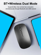 Ultra-Slim Bluetooth-compatible Keyboard Portable Mini Wireless Keyboard for iPad iPhone Tablet Phone Smartphone iOS Android Win