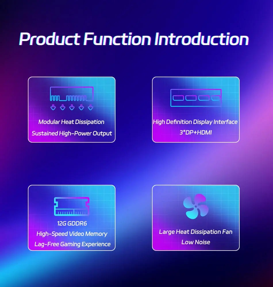 New Gaming Graphics Cards SOYO NVIDIA GeForce RTX 3060 12GB GDDR6 192 Bit Desktop GPU Video Card For PC Computer Components