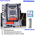 QIYIDA X99 Motherboard kit set LGA 2011-3 Xeon E5 2640 V4 CPU DDR4 16GB PC4 REG ECC Memory NVME M.2 PCI16x3.0 M-ATX
