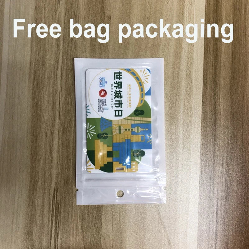 100PCS Credit Card USB Flash Drive 1GB 2GB Memory Storage 4GB 8GB 16GB 32GB 64GB USB 2.0 Pen Drive Custom For Gift USB Disk